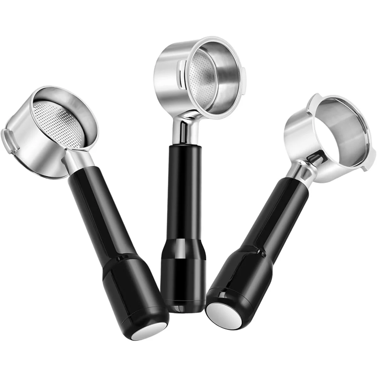 51mm Bottomless Portafilter with 2 Filter Baskets for Delonghi ECO310 / ECP35.31 / ECP3631 Bottomless Naked Portafilter image 4