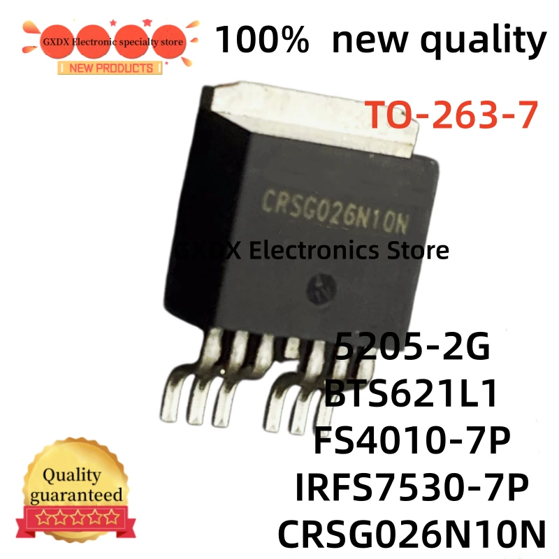 5-10PCS 100% new  IRFS4010-7P FS4010-7P 5205-2G TLE5205-2G TO-263 IRFS7530-7P CRSG026N10N BTS621L1 TO-263-7 in stock