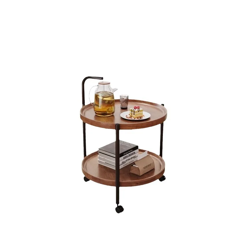 #￥Modern Style 2024 Mini Coffee Table Trolley Removable Wheeled Dining Car for Home Storage for Living Room Sofa SideSmall Space