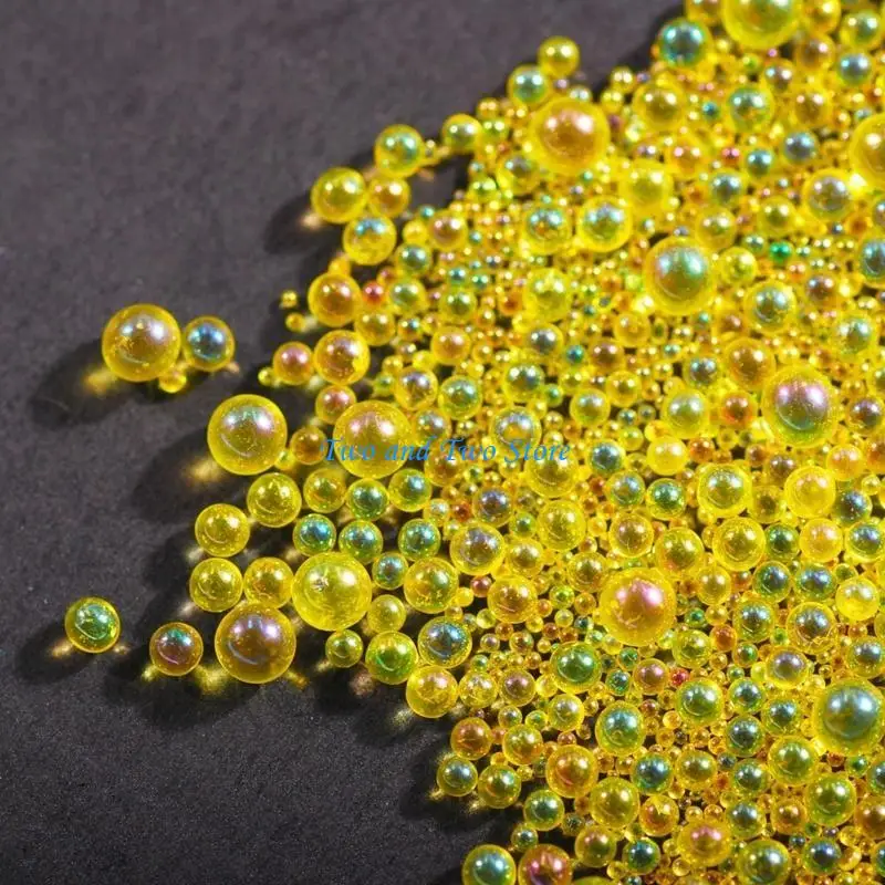 HX6F 50g Small Bubble Beads Glass Bead for Silicone Mold Glass Resin Epoxy Filler Resin Filling Art Decoration