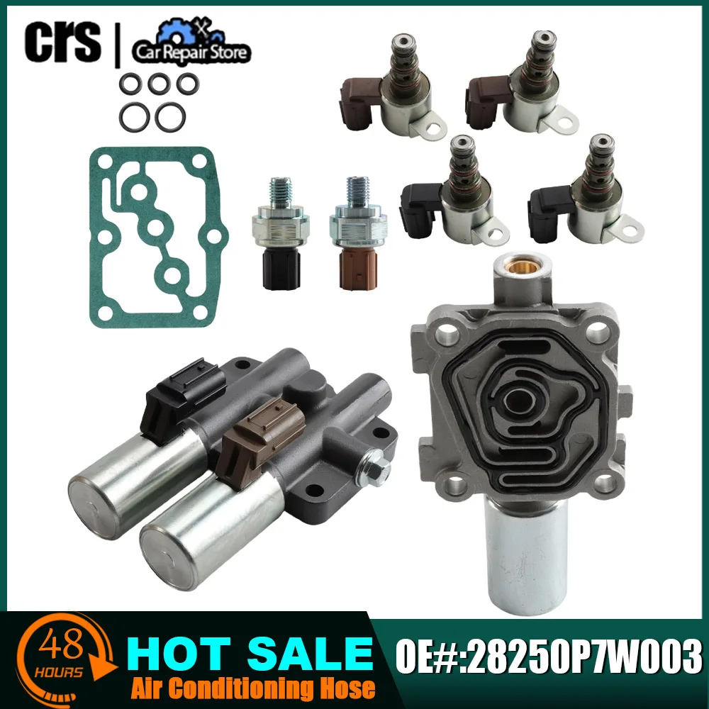 Kit de solenoides de transmissão para acessórios de carro 28250P6H024 P7W003 P6H013 28610RKE004 para ACURA CL MDX HONDA ACCORD ODYSSEY PILOT
