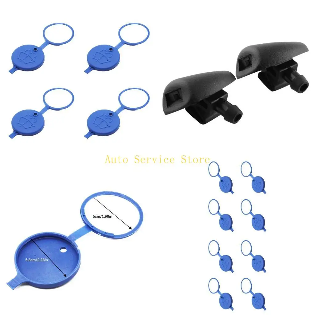 462A Quick Install Windshield Reservoir Cover Component Secure Locking Mechanism Plastic Sealing Construction