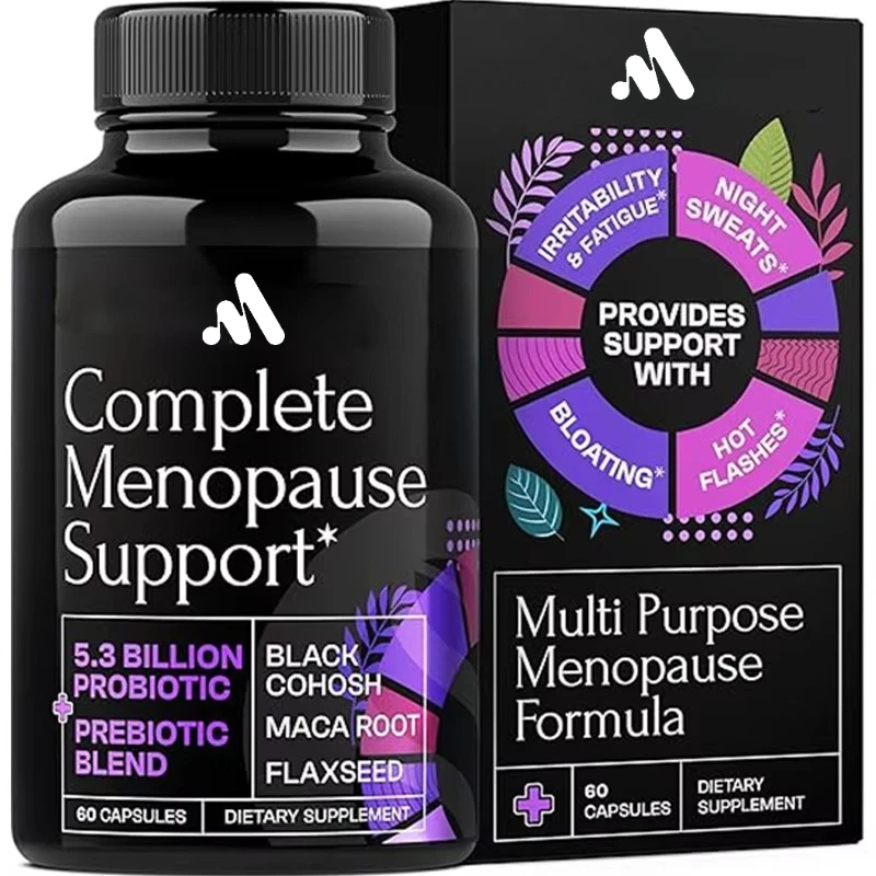 Complemento femenino que contiene DIM Vitex, Dong Quai, Clover rojo - prebióticos/probióticos para la salud digestiva de las mujeres, 60 cápsulas