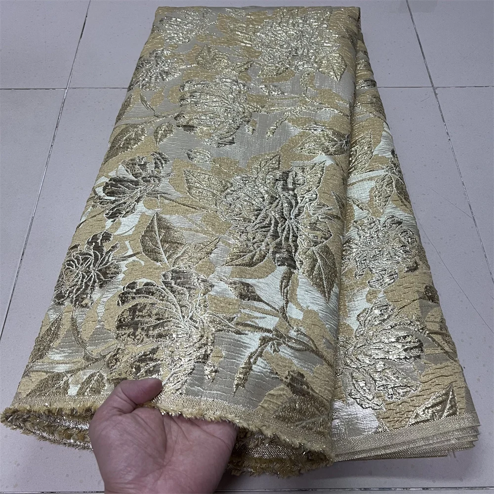 

2025 новейшая африканская нигерийская тюлевая кружевная ткань, высококачественная жаккардовая вышивка из органзы для вечеринок, выпускных платьев, дизайн YXZ191