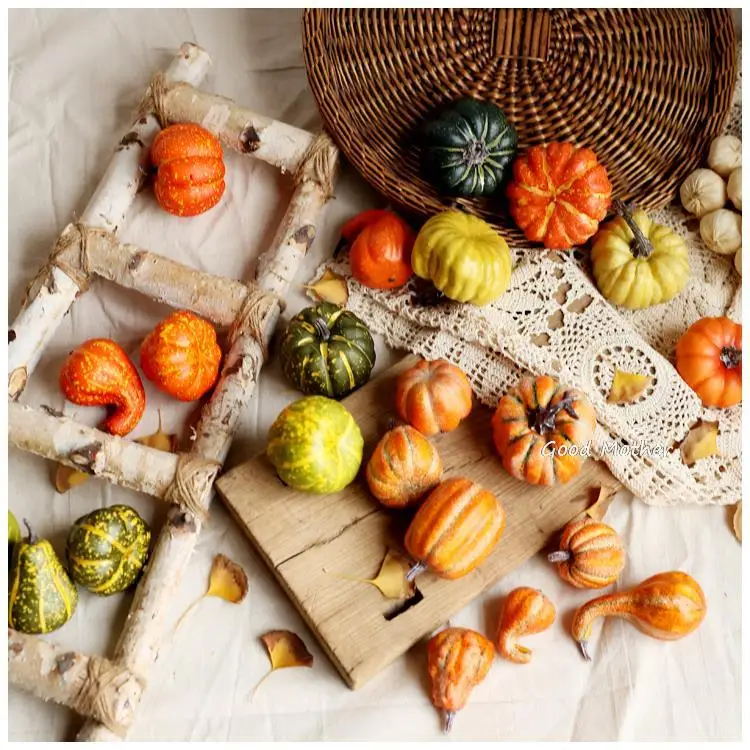 Halloween matte color simulation pumpkin 100 days newborn photography photo props