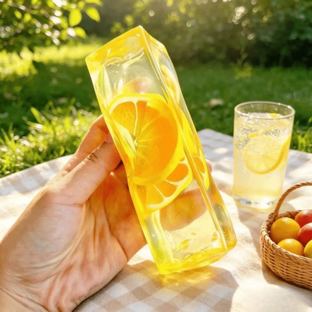 Reduce Pressure Slow Rebound Squishy Slow Rising Soft Fruit Ice Cube Squishy Transparent Kawaii Fruit Slush Squishy Gifts