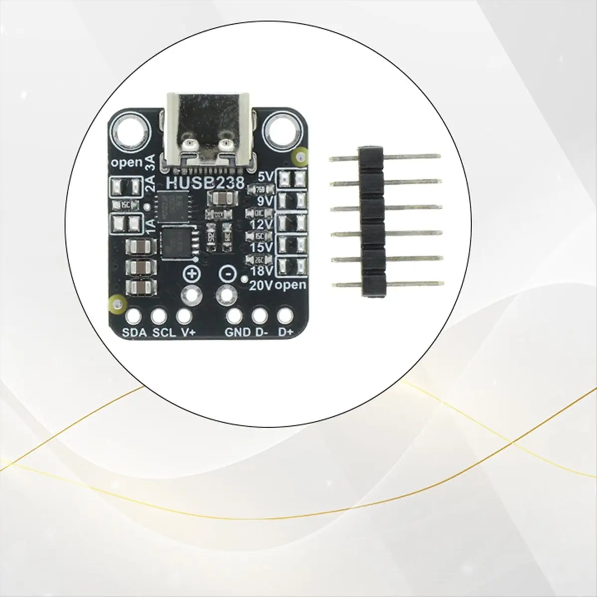A72Z HUSB238 PD Module IIC Control or Fixed Level Output USB Type Sink
