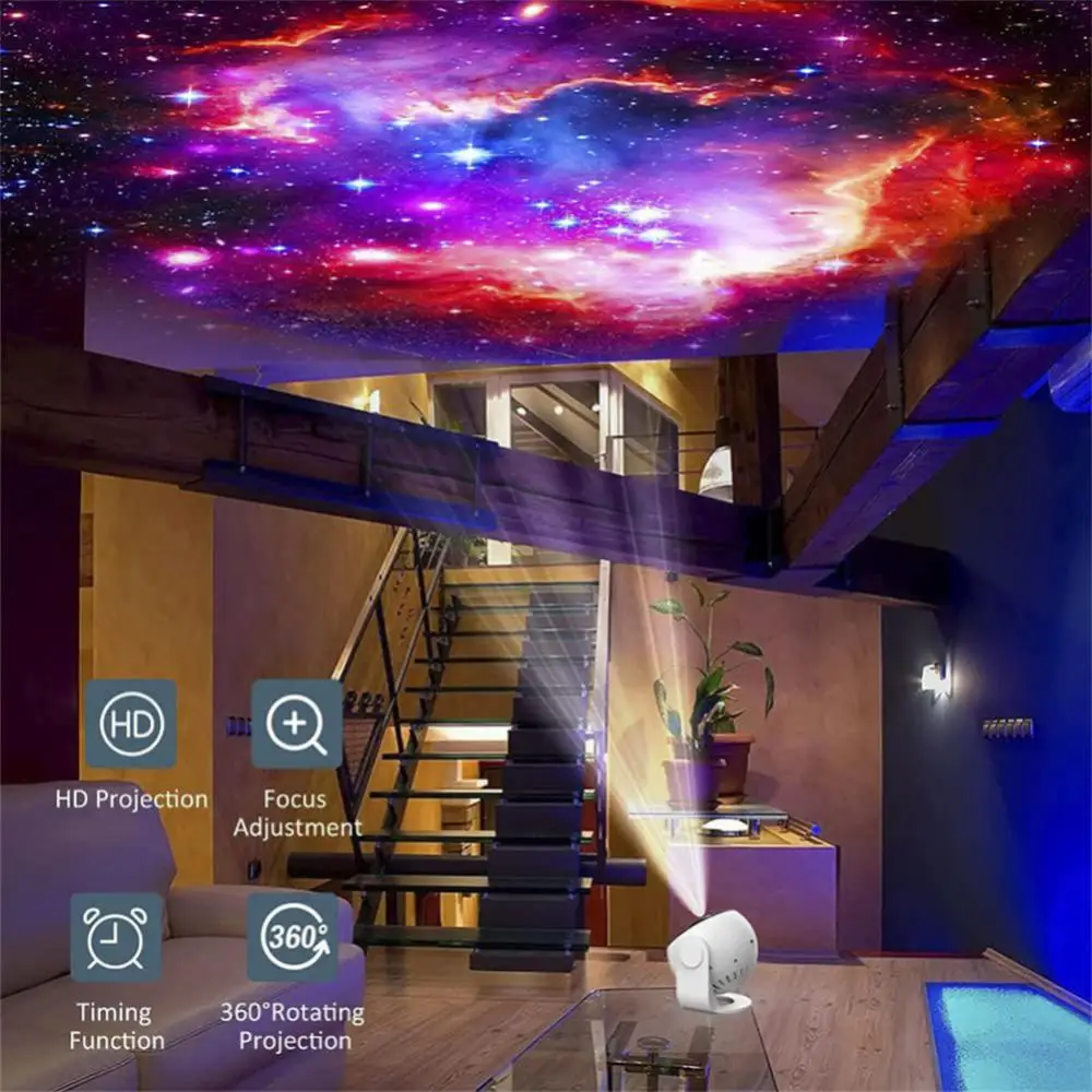 12 IN 1 Galaxy Star Projector LED Night Light Planetarium Starry Sky Projector Lamp For Bedroom Ceiling Room Decor Kids Gifts