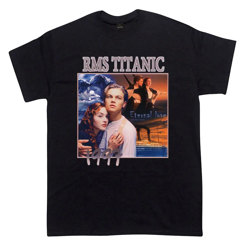 Camisetas Estampadas de Estilo Americano Vintage Inspiradas en la Película Clásica de Hollywood 'Titanic' para Hombre y Mujer, Primavera/Verano 2026