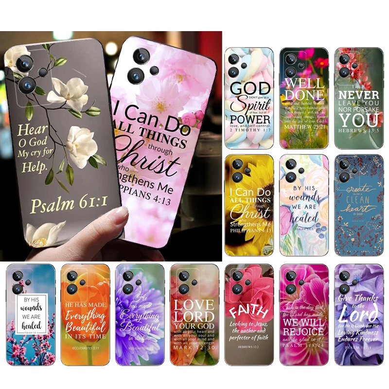 

Bible Verse Christian Case For OPPO Realme 10 Pro Plus GT 2 Pro X2 Pro XT C25S 8 7 6 Pro GT Master C3 C21 C11 X3 SuperZoom