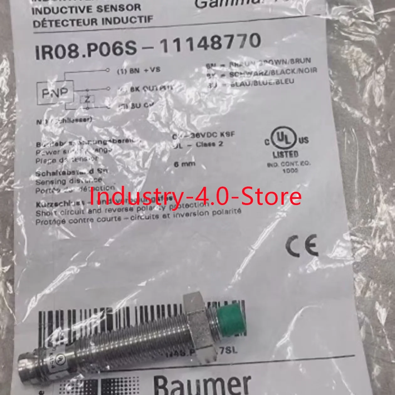 IR08.P06S-11148770 Inductive Proximity Switch