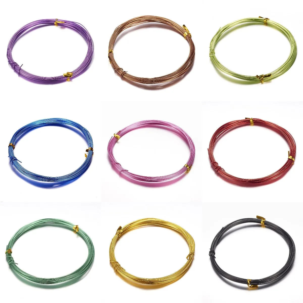 

1 Roll 5m/10m Aluminum Wire Jewelry Findings Random Mix Color Soft Wire for Bracelet Necklace DIY Making 0.8mm 1mm 1.5mm 2mm