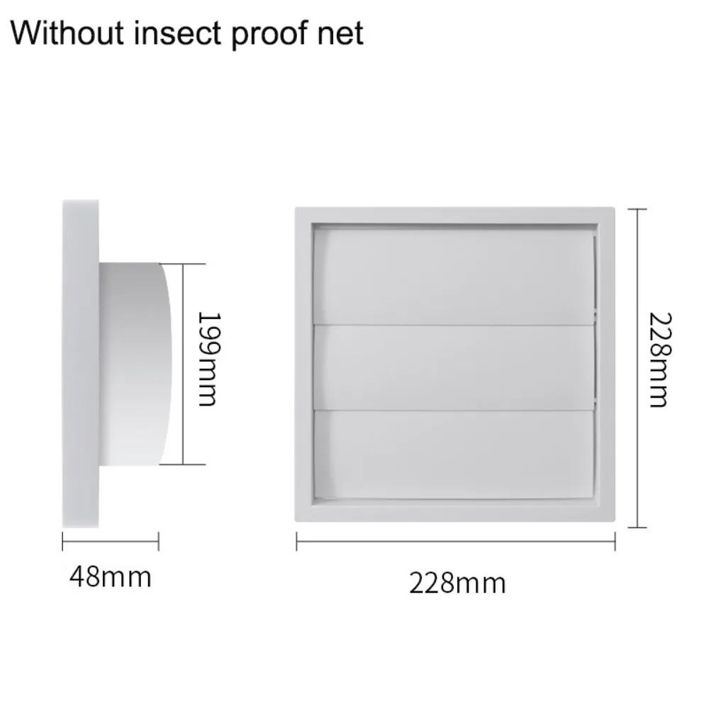 

Вентиляционная решетка белого цвета с односторонним вытяжным клапаном и сеткой, пластиковая крышка для вентиляционного отверстия