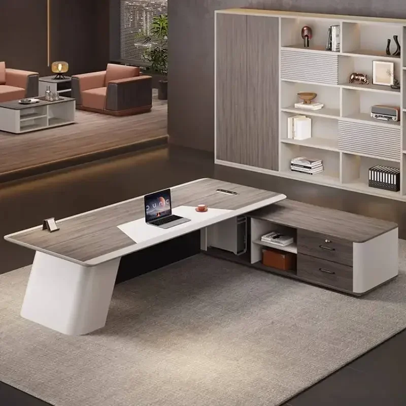 Executive Strong Office Desks Designer Vintage Corner Drawers Office Desks Modern Luxury Cheap Schreibtisch Work Station Table