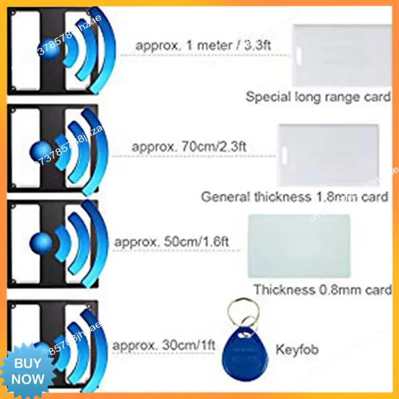 A10R Middle Range Antenna Receiver Plastic Medium Distance Card Reader Wiegand 26 125Khz ID RFID Card Reader A