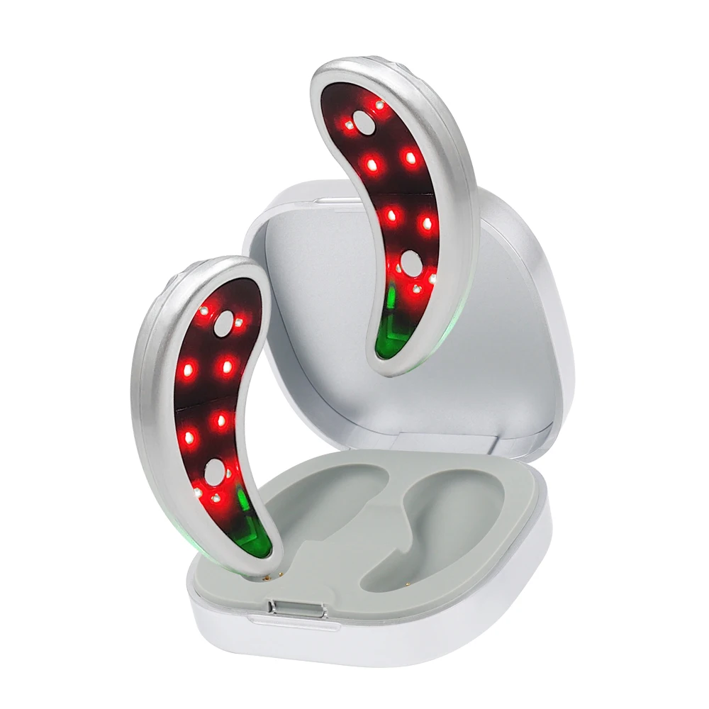 

Synogal Hand Free Темные круги Удаление мешков под глазами Уход за глазами Терапия красным светом EMS Инструмент для массажа глаз