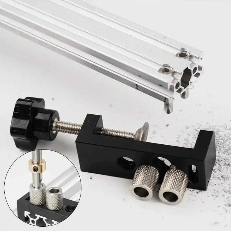 Aluminum Profile Drilling Jig For 20/30/40 Series - Universal DIY Tool For Accurate Hole Punching And Countersinking Guide Tools