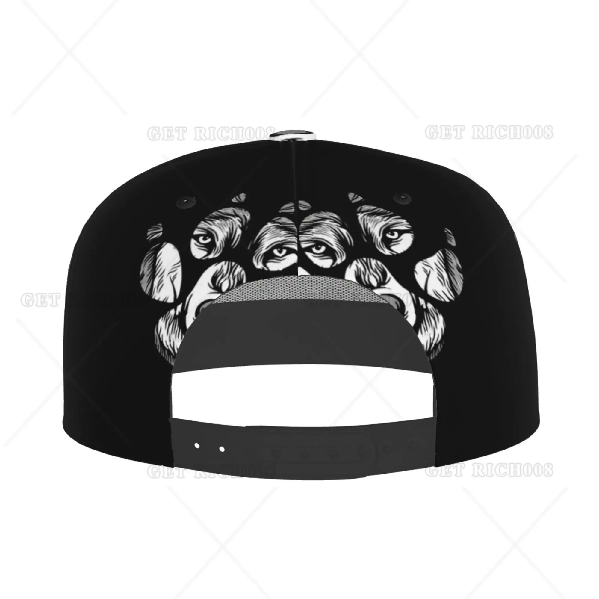 Boné de beisebol com estampa de lobo feminino, chapéu de golfe ajustável, chapéu de hip hop, snapback, tamanho único, viagem esportiva, conta plana