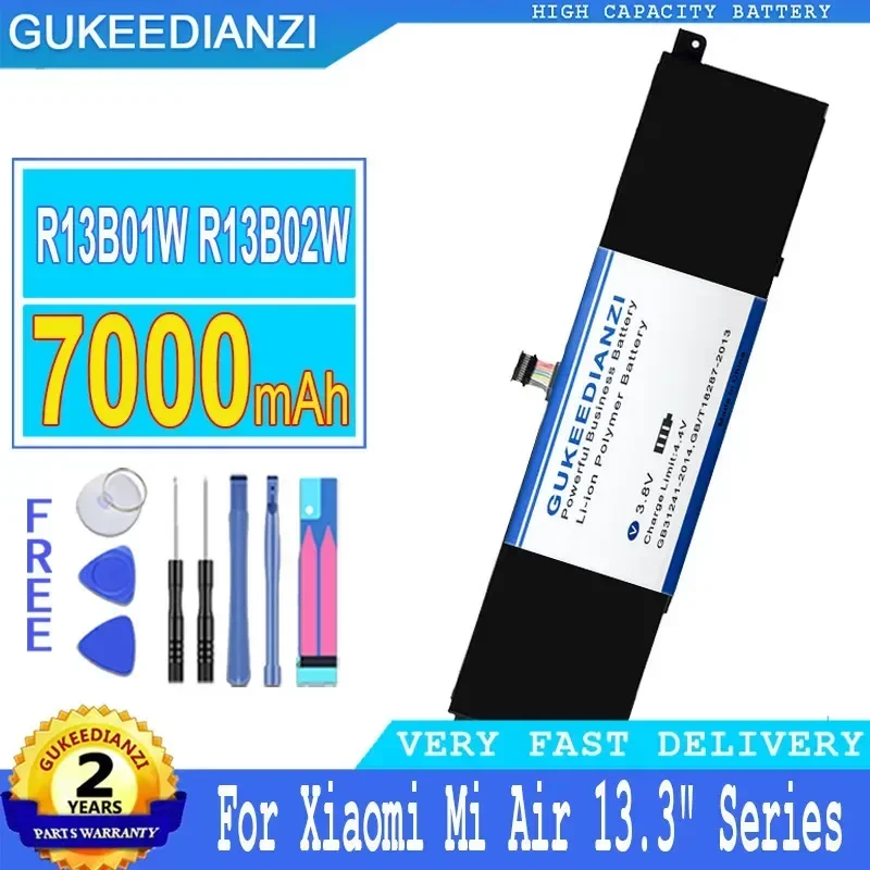 

Аккумулятор большой емкости 7000 мАч R13B02W R13B01W для Xiaomi Mi Air серии 13,3"