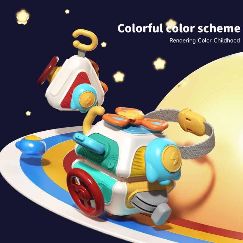 

Montessori Busy Cube Sensory Toddler Toys Baby Early Education Puzzle Learning Toy Children Travel Quiet Activity Game Toys Gift