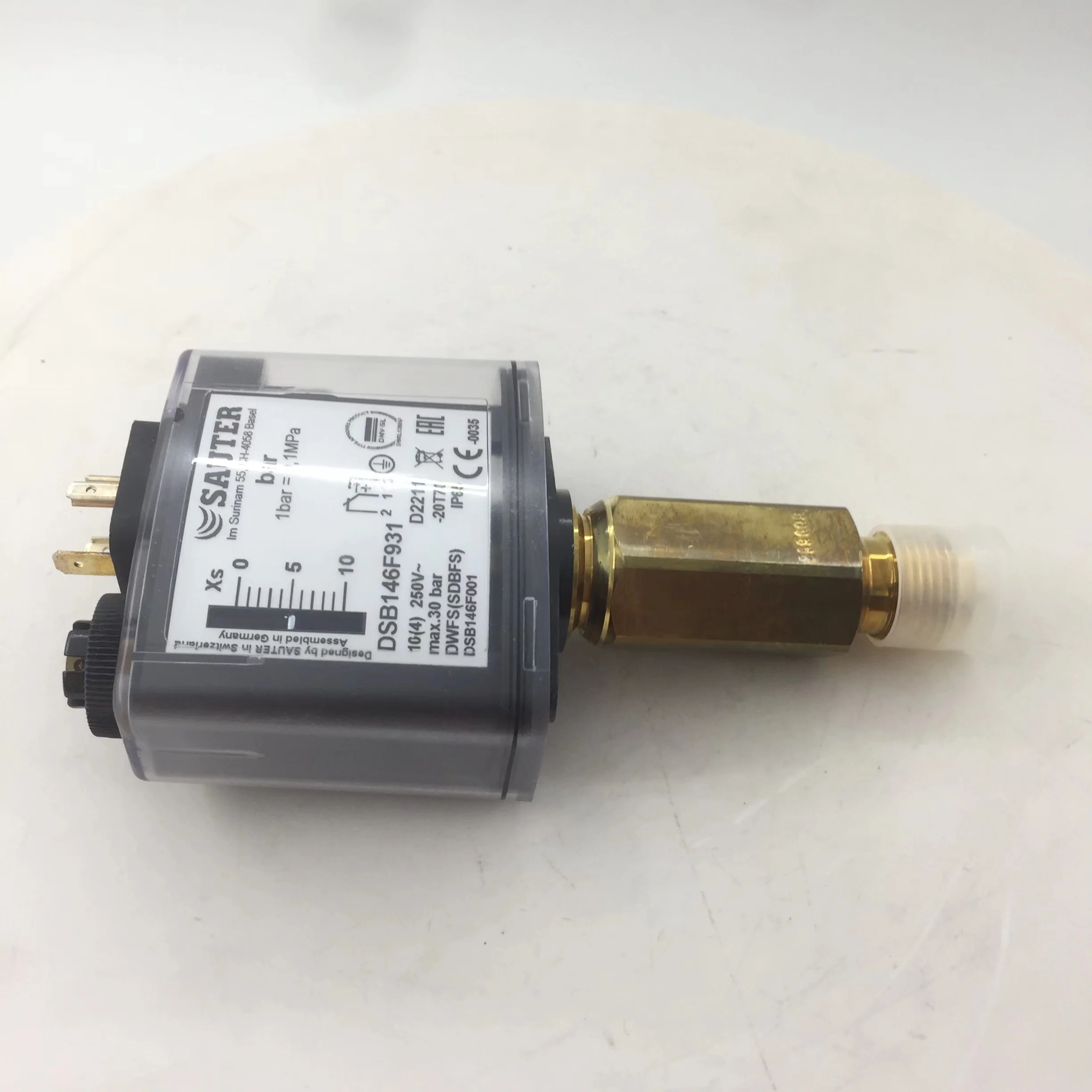 2026 novo saulter DSB146F931 Monitores de Pressão e Interruptores de Pressão DSB140F001/DSB158F001/DSB158F931 0-2.5bar Gás Líquido