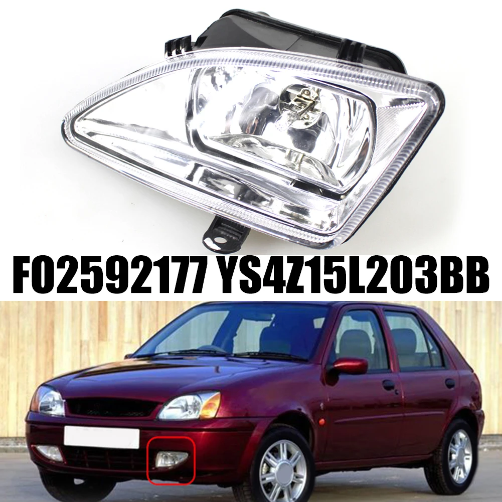 Faro antiniebla del parachoques delantero izquierdo del coche para Ford Fiesta FO 2592177 Luz de circulación diurna YS4Z15L203BB ﻿