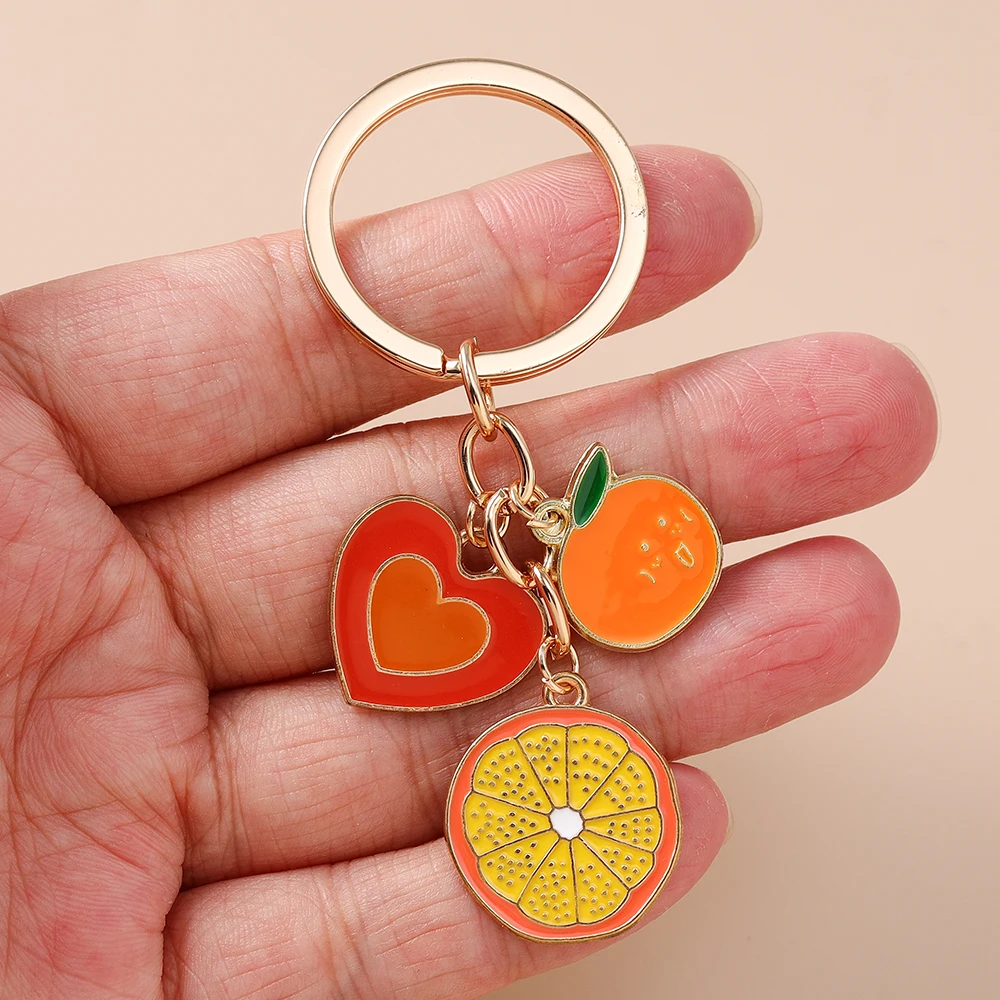 Aihua Schöne Cartoon Rote Kirsche Zitrone Wassermelone Erdbeere Schlüsselanhänger Simulation Früchte Schlüsselanhänger Handtasche Anhänger – Detail 6