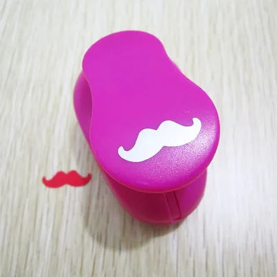 New 1 inch beard EVA foam hole punch paper puncher for greeting card handmade scrapbook handmade moustache craft punch machine