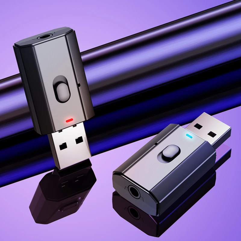 5.0 Bluetooth Adapter USB Wireless Bluetooth Transmitter Receiver Music Audio for PC TV Car Hands-free 3.5mm AUX Adapter