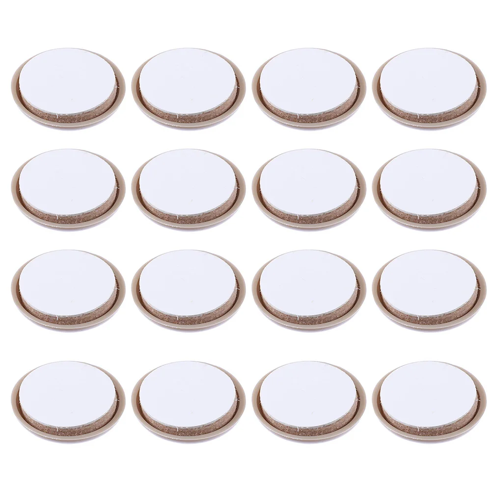 

24Pcs Furniture Leg Bottom Mat Smooth Head Self-Adhesive Back Floor Protector Glide Pads 32mm Furniture Glide Floor Protector