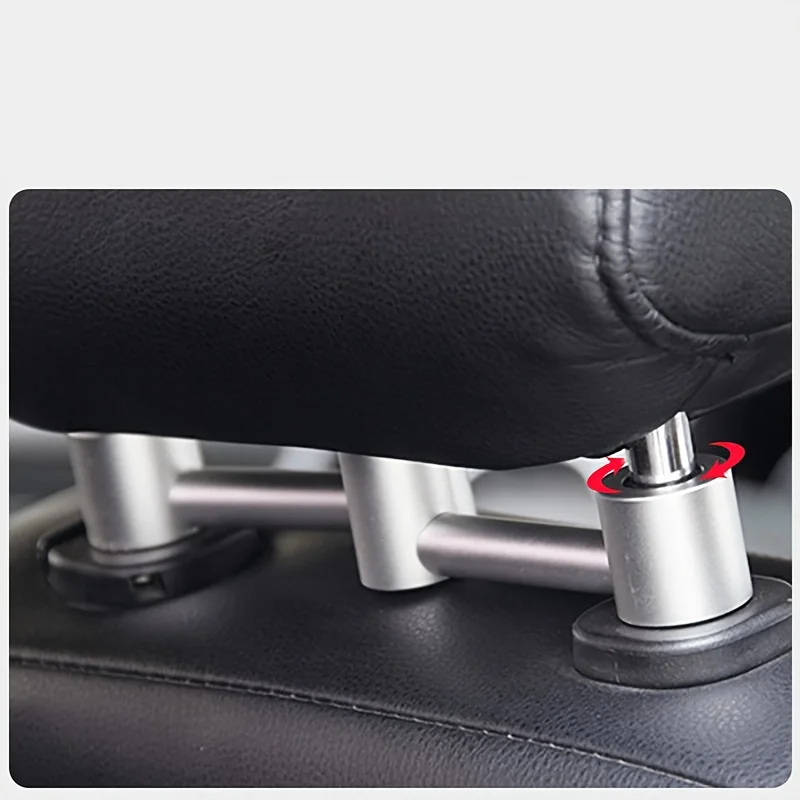 1 Universal Car Seat Headrest Hook. Use These Convenient Accessories to Organize Your Car's Backseat Space. A Versatile Car Hook