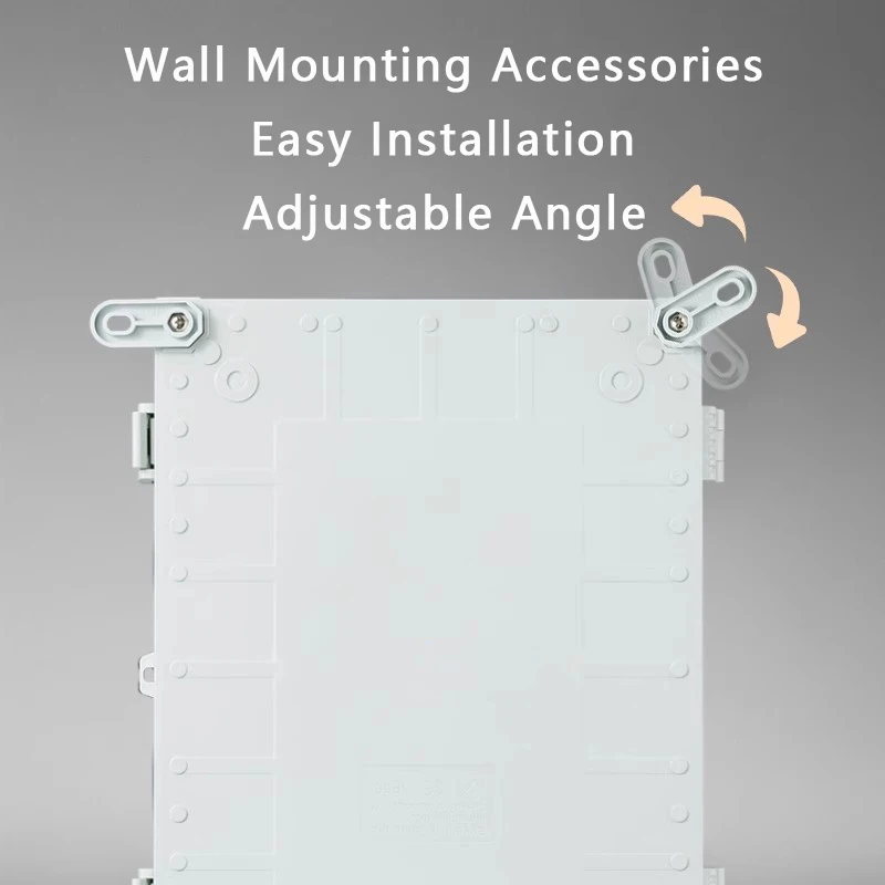 IP66 Waterproof Gray/Transparent Cover Enclosure Power Junction Box ABS Plastic Hinge Outdoor Electronic Distribution Box