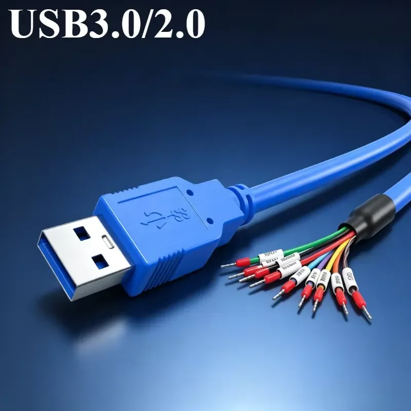 Male Female USB3.0 Power Connection Line with Terminal 9Pin 4Pin USB2.0 Power Cable USB3.0 Single Head Dual Shielded Data