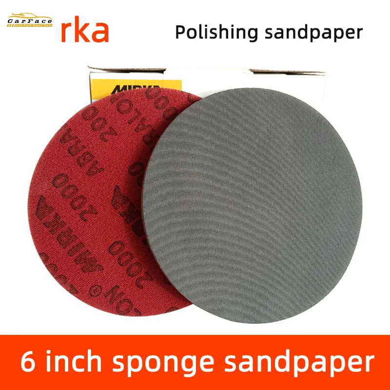 

Finland Mirka 6-inch Sponge Sandpaper Round Flocking Pneumatic Polishing Sandpaper Diameter 150mm