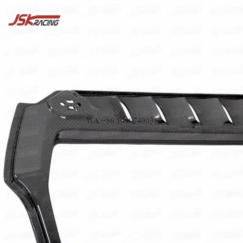 Wmwmnu For MP4-12C 2012-2014 Carbon Fiber Look Rear Hatch Glass Frame Panel Rear Engine Hood Cover Dry Carbon Style