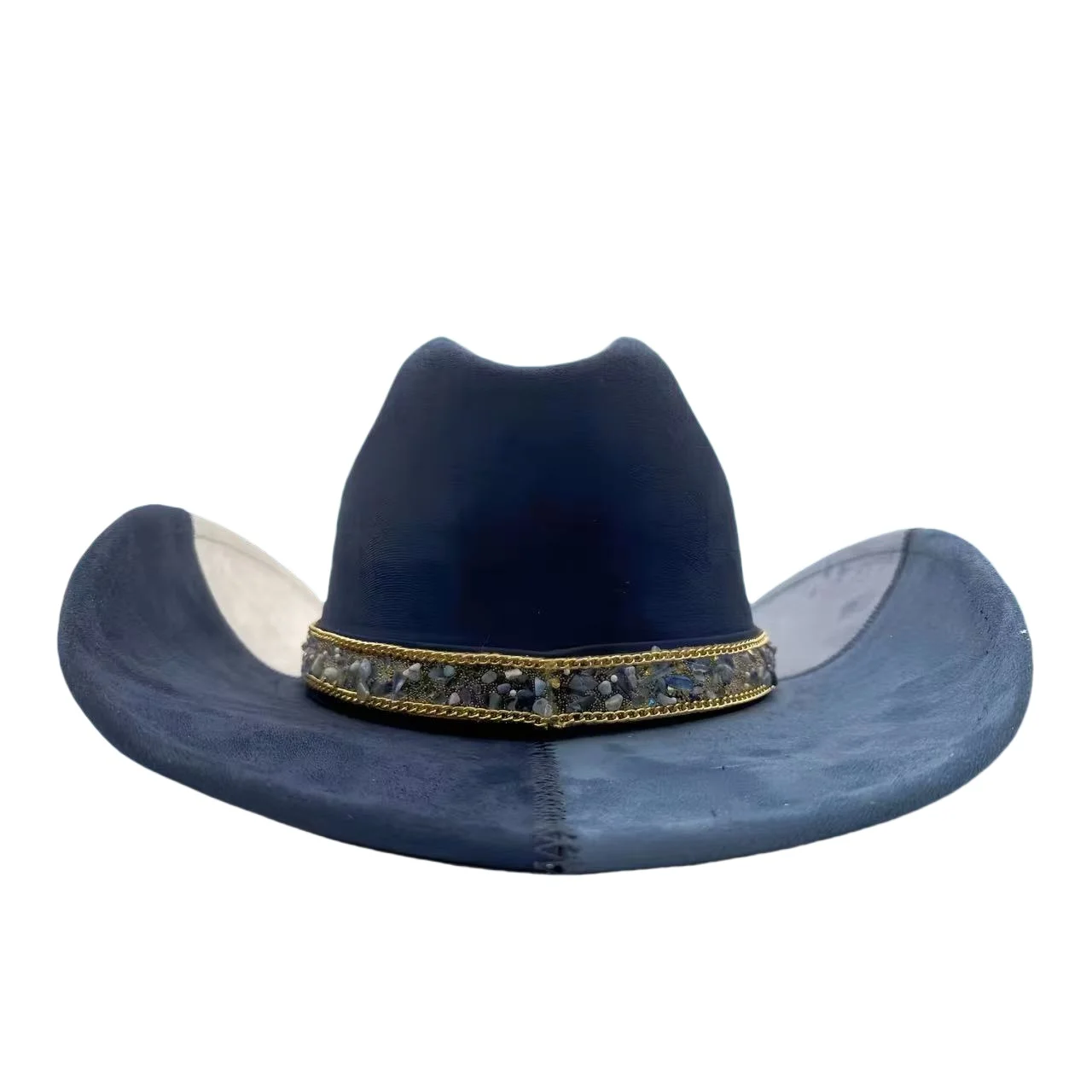 HongLuan Glitter Costume Cappello Adulto e Cappelli da Cowboy Strass per Donna, Cowboy Cosplay Accessori Femminili e Berretto da Cowgirl