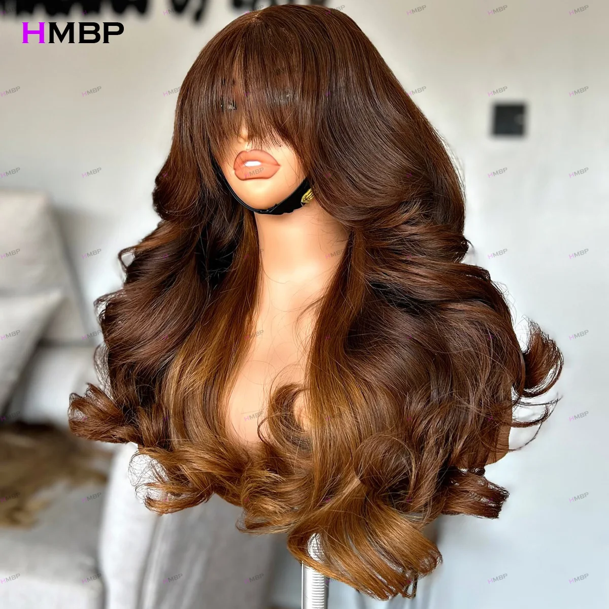 

Цветной парик Бесклеевой кружевной фронтальный парик Человеческие волосы Wear And Go Body Wave 360/13x6 HD Парик шнурка Предварительно выщипанные волосы Парики с застежкой 4x4 HMBP