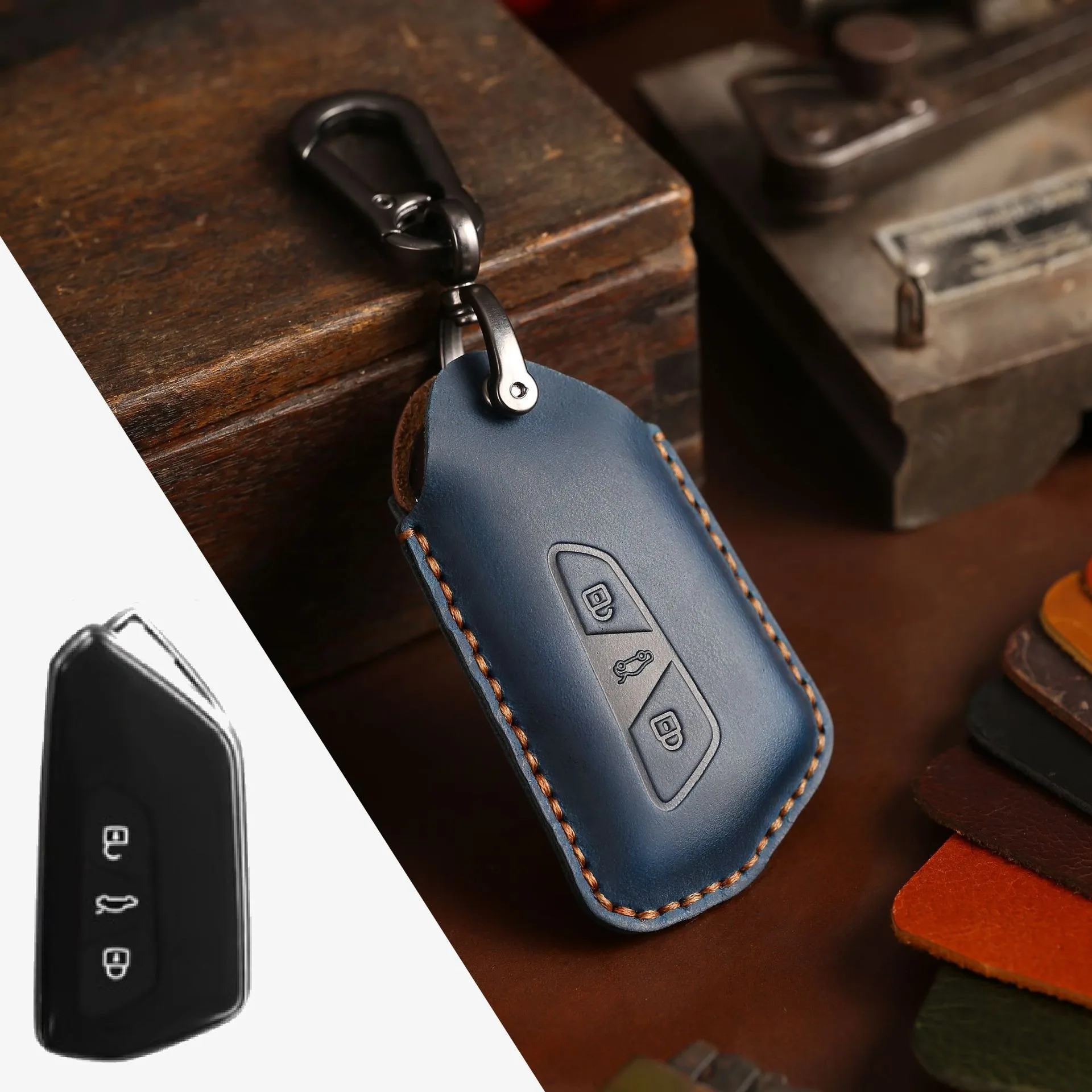 Key Case For VW Golf 8 ID4 Cupra Formentor Tarraco Mk7 Gti Mk8 Skoda Octavia 4 Seat Leon Mk4 Cover