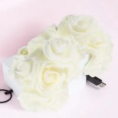 3 متر 20 LED سلسلة الجنية ضوء روز تصميم متوهجة الديكور لحفل زفاف عطلة نافذة شجرة جدار الاستخدام الداخلي في الهواء الطلق #6