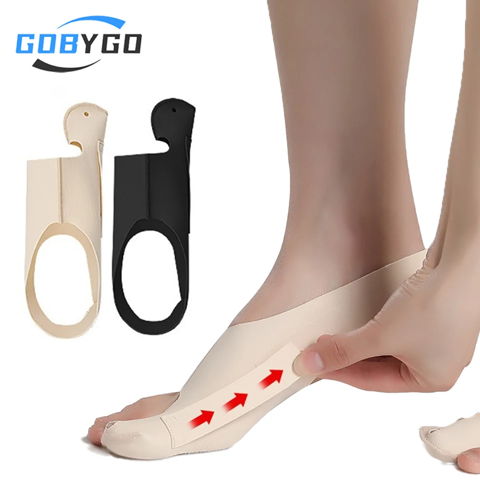 GOBYGO 1Pcs Adjustable Toe Thumb Valgus Corrector Lightweight Ankle Brace Toe Separation Correction Can Wear Shoes Bigfoot Bone