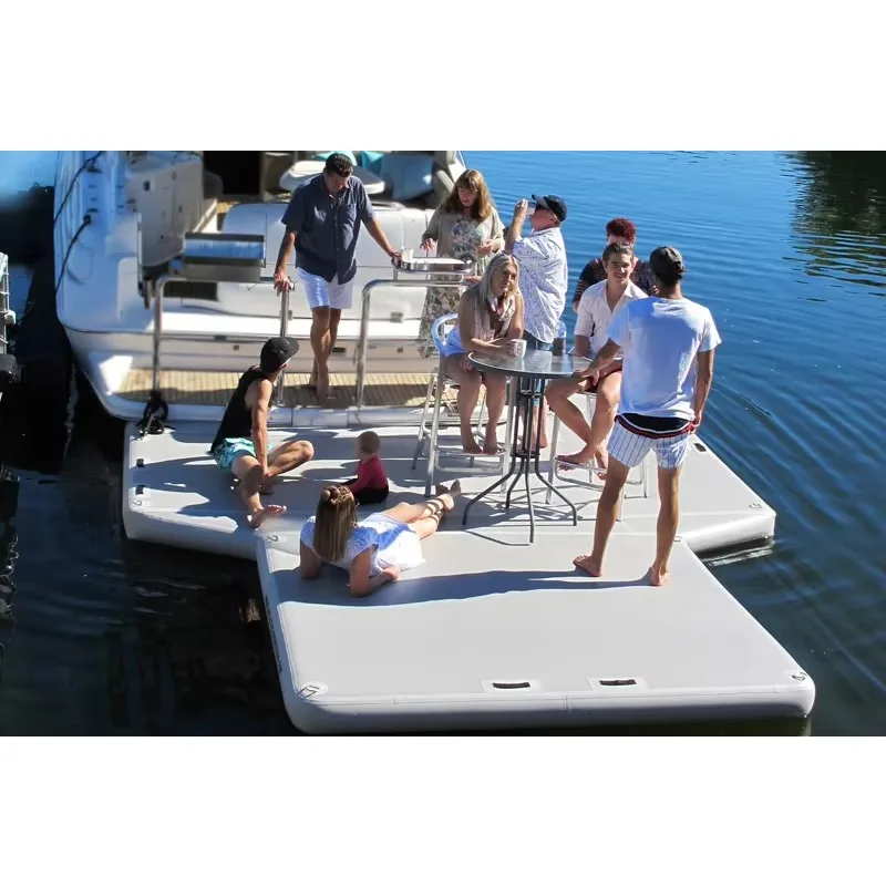 عالية الجودة OEM المحمولة حوض رشاقته العائمة منصة قطرة غرزة النسيج نفخ بركة البحر مع صافي