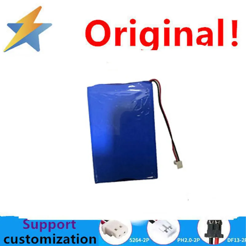 

7.4V four section 105896 lithium battery pack, arranged horizontally in a straight line, two strings in two parallel, assembled