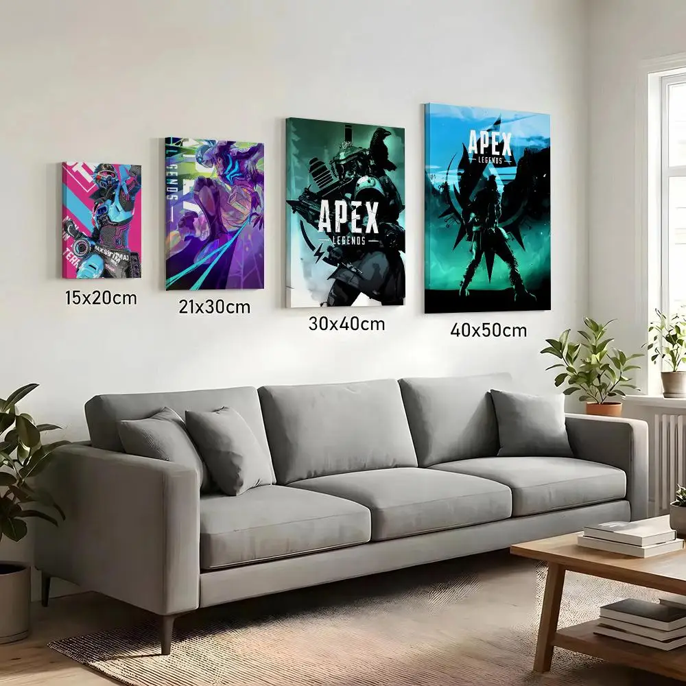 A-Apex L-Legends Classic game Painting Calligraphy HD Canvas Print Poster Wall Art | Optional Frame | Modern Hallway Decor