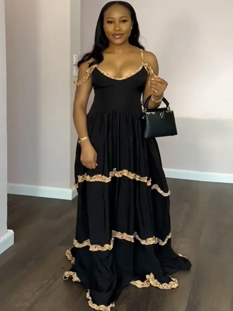 

Элегантные африканские платья для женщин Дашики, летнее и осеннее платье макси, женская традиционная африканская одежда, длинное платье феи