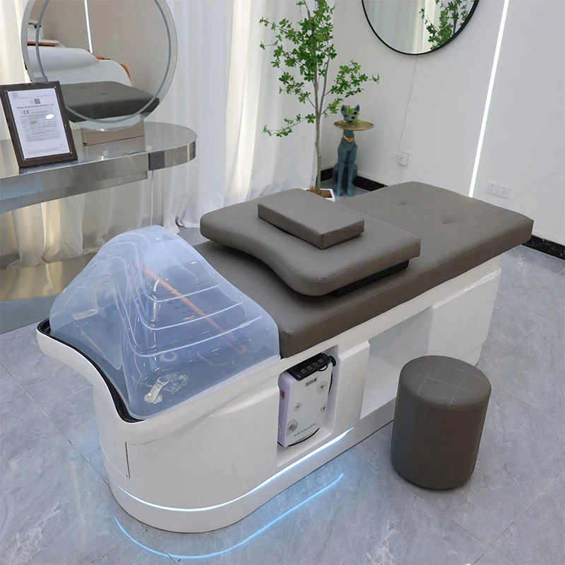 High Quality Customizable Thai Spa Massage Bed with Automatic Heating Shampoo Basin and Back Massage
