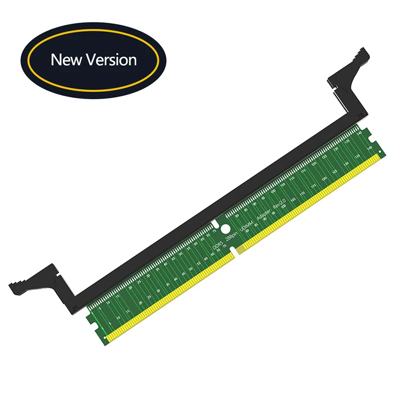 

DDR5 RAM Memory Test Card Adapter DDR5 U-DIMM 288Pin Memory Protection Card with Long Latch Expansion Board for Desktop Computer