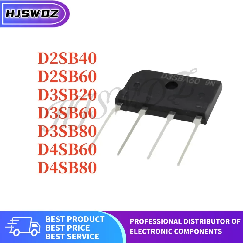 10PCS D3SB40 D2SB20 D4SB20 D4SB40 D4SB60 D3SB20 D3SB60 D4SB80 D2SB40 D2SB60 D3SB80 Bridge Rectifier Brand New In Stock