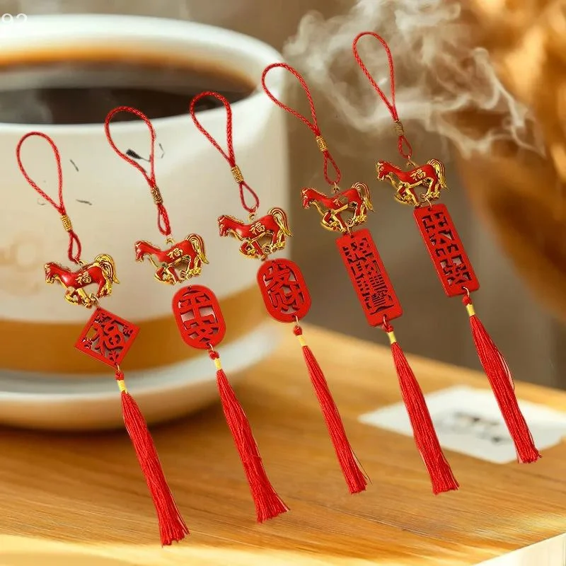 زينة معلقة على الحائط لعام 2026؛ رمز حصان زودياك الصيني شعار ديكور السنة الجديدة #3