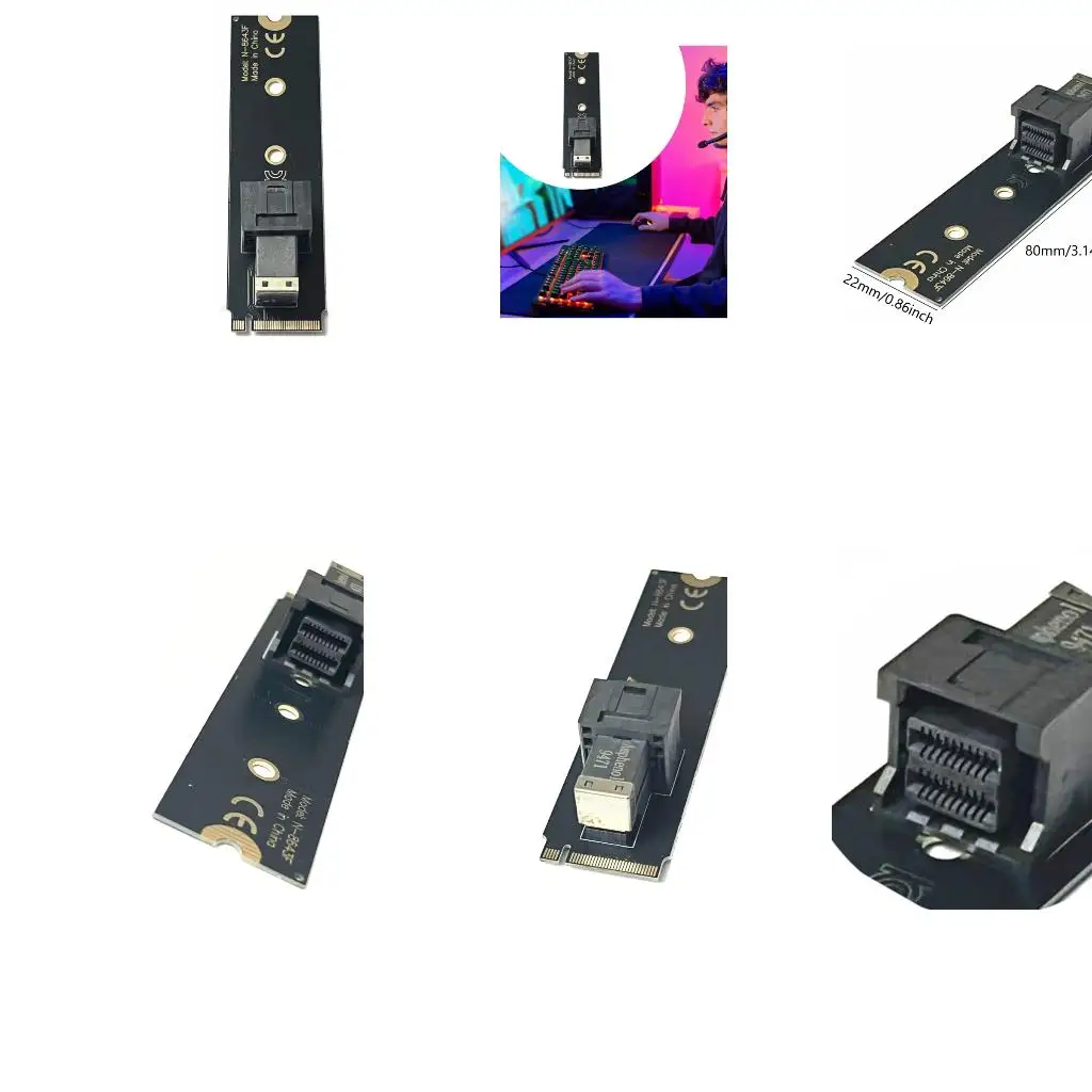 

PCIe NVMe M.2 Disk Drive To U.2 SFF-8643 Converter Card Enabling Fast Speed Data Transfer For Desktop Motherboards A4WF