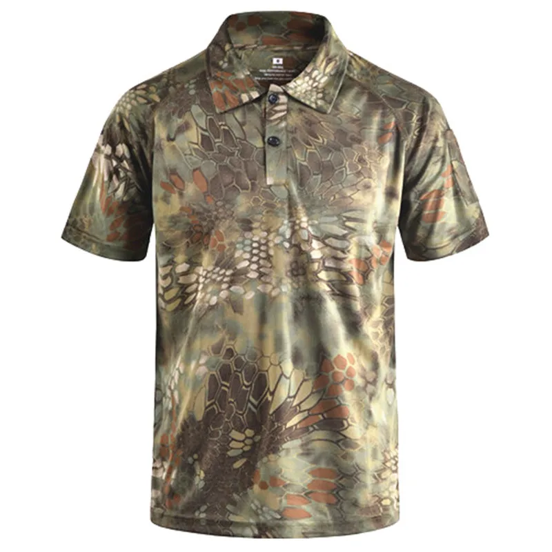 New Men's Shirts Tactical Camouflage Polo Shirt Summer Casual Clothing With Patches Typhon Multicam Fast Dry